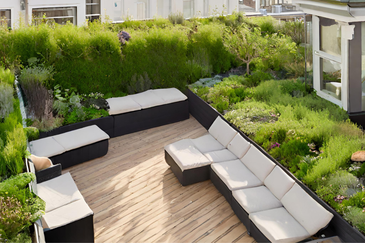 Aménagement toit-terrasse écologique