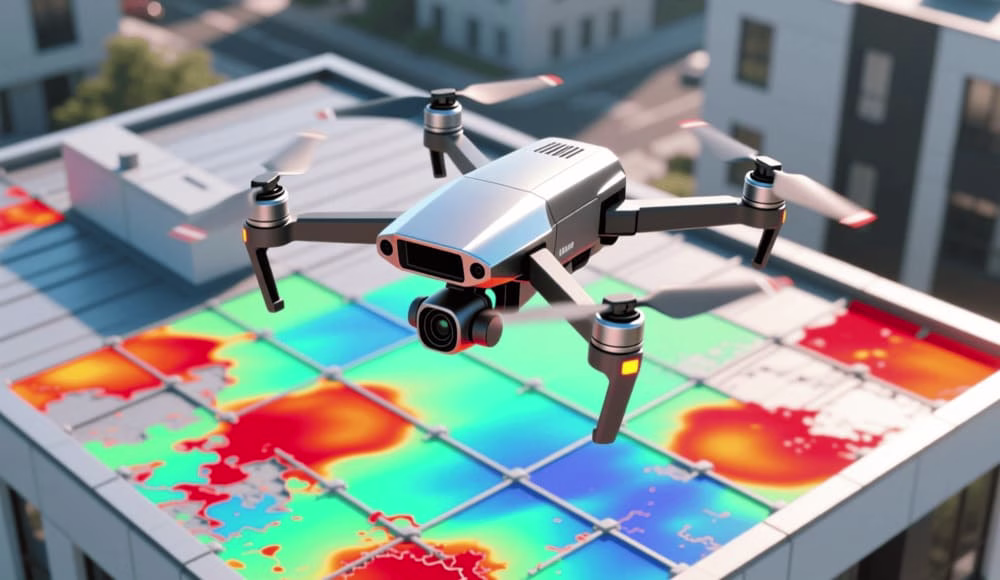 Étanchéité Toiture Détection de Fuites par Drone