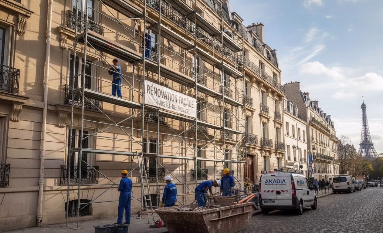 Renovation façade travaux en copropriété à Paris
